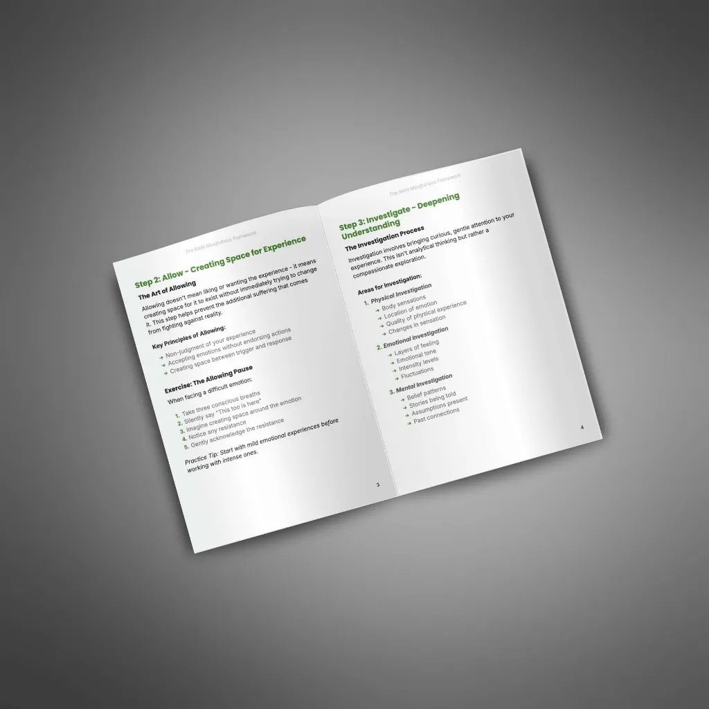 The RAIN Mindfulness Framework - Guide3.webp