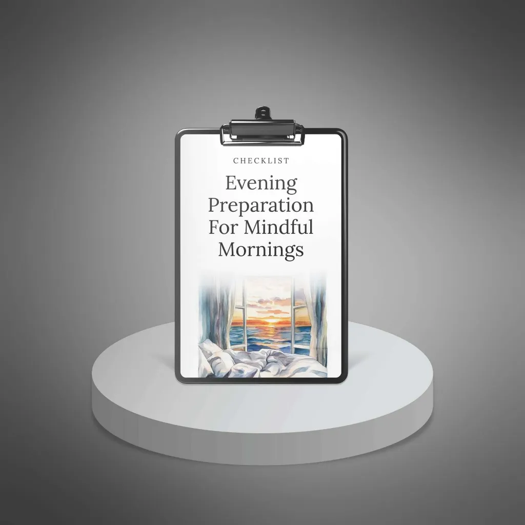 Evening Preparation for Mindful Mornings - Checklist-1.webp